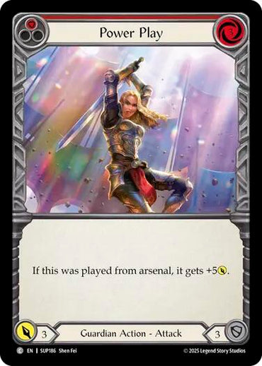 Power Play (Red) [SUP186] (Super Slam)  Rainbow Foil