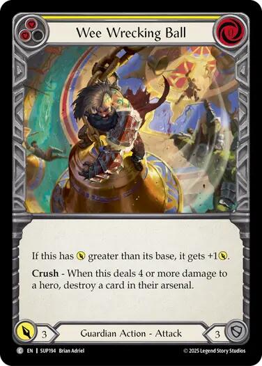 Wee Wrecking Ball [SUP194] (Super Slam)  Rainbow Foil