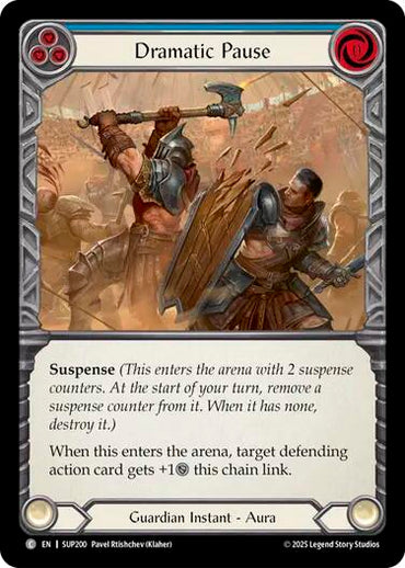 Dramatic Pause (Blue) [SUP200] (Super Slam)  Rainbow Foil