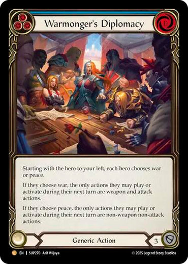 Warmonger's Diplomacy (Cold Foil) [SUP270] (Super Slam)  Cold Foil
