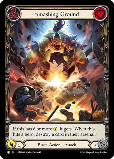 Smashing Ground [GEM100] (GEM Pack 3)  Rainbow Foil