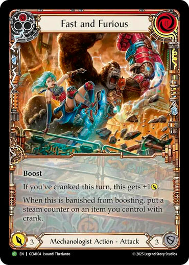 Fast and Furious [GEM104] (GEM Pack 3)  Rainbow Foil