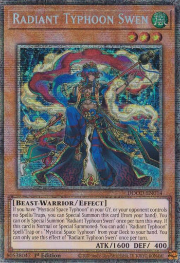 Radiant Typhoon Swen (Starlight Rare) [DOOD-EN014] Starlight Rare