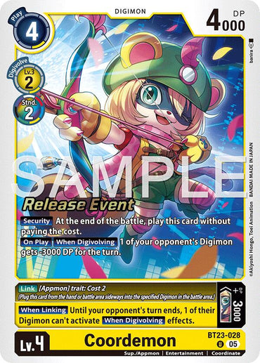 Coordemon [BT23-028] [Hackers' Slumber Release Event Cards]