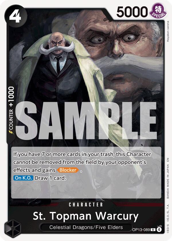 St. Topman Warcury [Carrying On His Will]