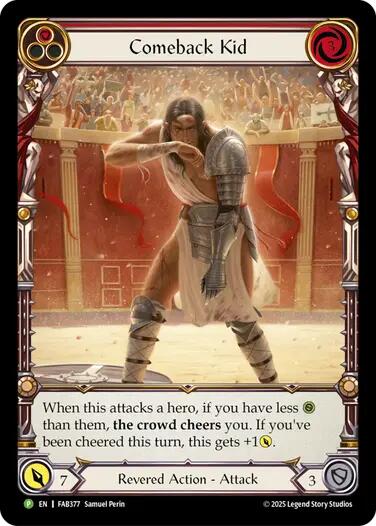 Comeback Kid (Red) [FAB377] (Promo)  Rainbow Foil