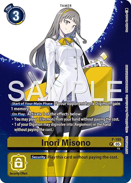 Inori Misono [P-195] (Digimon Story: Time Stranger Promo Pack) [Promotional Cards]