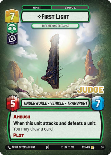 First Light - Threatening Elegance (26) (26) [Judge Promos]