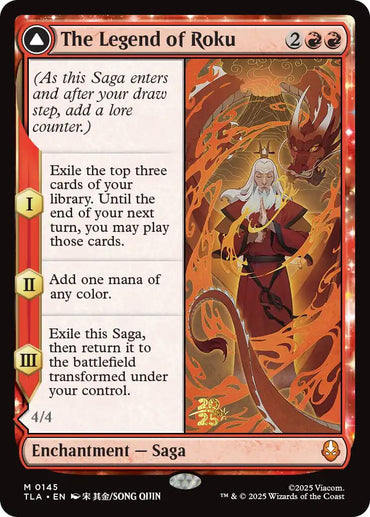 The Legend of Roku [Avatar: The Last Airbender Prerelease Cards]