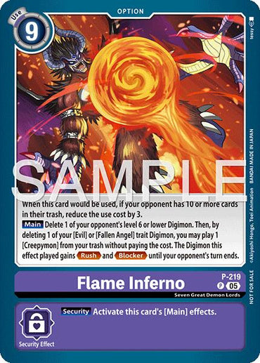 Flame Inferno [P-219] (Official Store Tournament 2026 Vol. 1) [Promotional Cards]