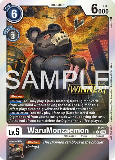 WaruMonzaemon [P-216] (Official Store Tournament 2026 Vol. 1 Winner) [Promotional Cards]