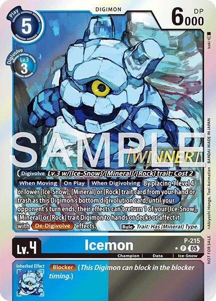 Icemon [P-215] (Official Store Tournament 2026 Vol. 1 Winner) [Promotional Cards]