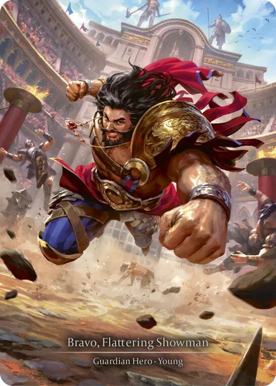 Bravo, Flattering Showman [HER154] (Promo)  Cold Foil