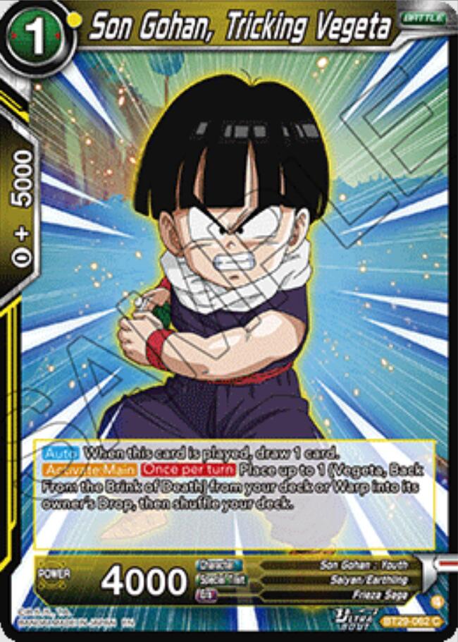 Son Gohan, Tricking Vegeta (BT29-062) [Fearsome Rivals]