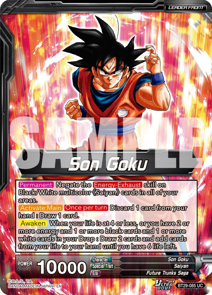 Son Goku // SSB Kaio-Ken Son Goku, Striking a God (SLR) (BT29-085) [Fearsome Rivals]