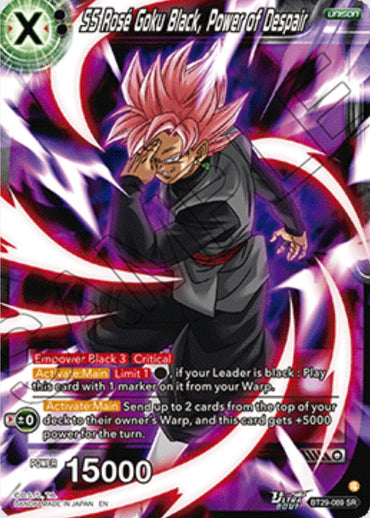 SS Rose Goku Black, Power of Despair (BT29-089) [Fearsome Rivals]