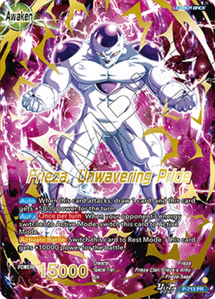 Frieza // Frieza, Unwavering Pride (Gold Stamped) (P-713) [Promotion Cards]