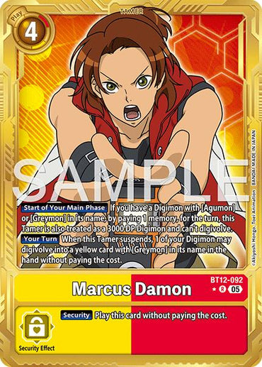 Marcus Damon [BT12-092] (Alternate Art) [Advanced Booster Digimon Generation]