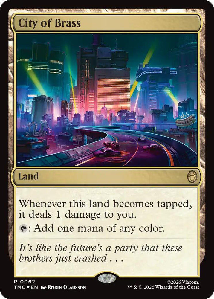 City of Brass (Surge Foil) [Teenage Mutant Ninja Turtles Commander]