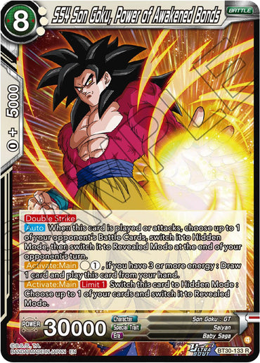 SS4 Son Goku, Power of Awakened Bonds (BT30-133) [Three Glorious Fighters]