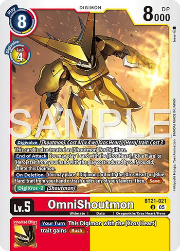 OmniShoutmon [BT21-021] (Reprint) [Advanced Booster Digimon Generation]