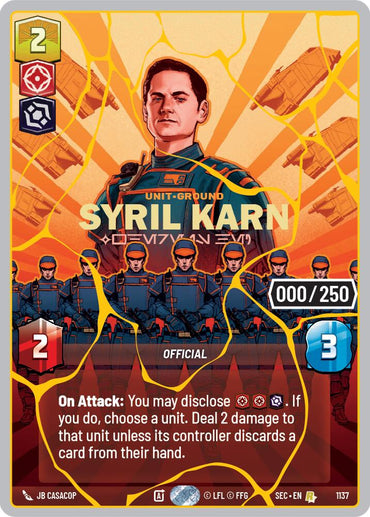 Syril Karn - Where Is He? (1137) (Serialized) (Gold) (1137) [Secrets of Power]