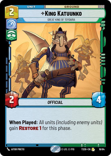 King Katuunko - Great King of Toydaria (16/84) (16/84) [Twin Suns]