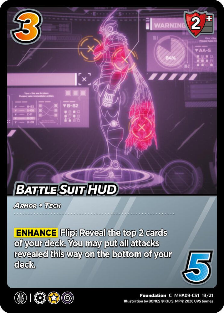 Battle Suit HUD [Challenger Series: My Hero Academia - Final Battle]