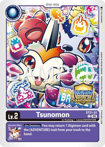 Tsunomon [ST21-01] (World Championship 26–27 Regionals Season 2) [Starter Deck: Hero of Hope]