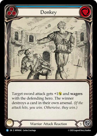 Donkey (Blue) [MPW042] (Mastery Pack Warrior)  Rainbow Foil