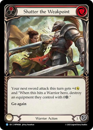 Shatter the Weakpoint (Red) [MPW068] (Mastery Pack Warrior)  Rainbow Foil