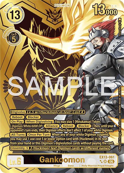 Gankoomon [EX13-061] (Rare Pull) [Chivalrous XIII]