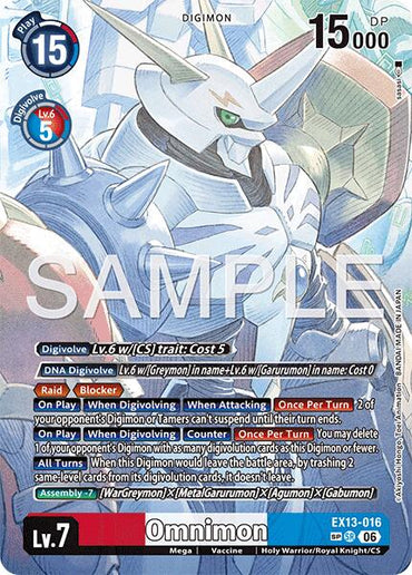 Omnimon [EX13-016] (SP) [Chivalrous XIII]