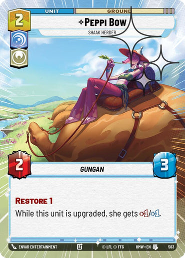 Peppi Bow - Shaak Herder (583) (Hyperspace Foil) (583) [Homeworlds]