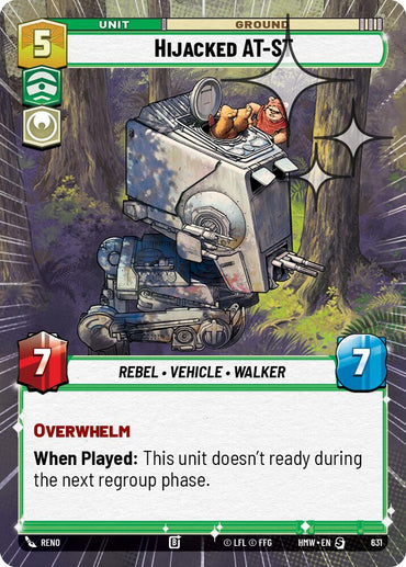Hijacked AT-ST (631) (Hyperspace Foil) (631) [Homeworlds]