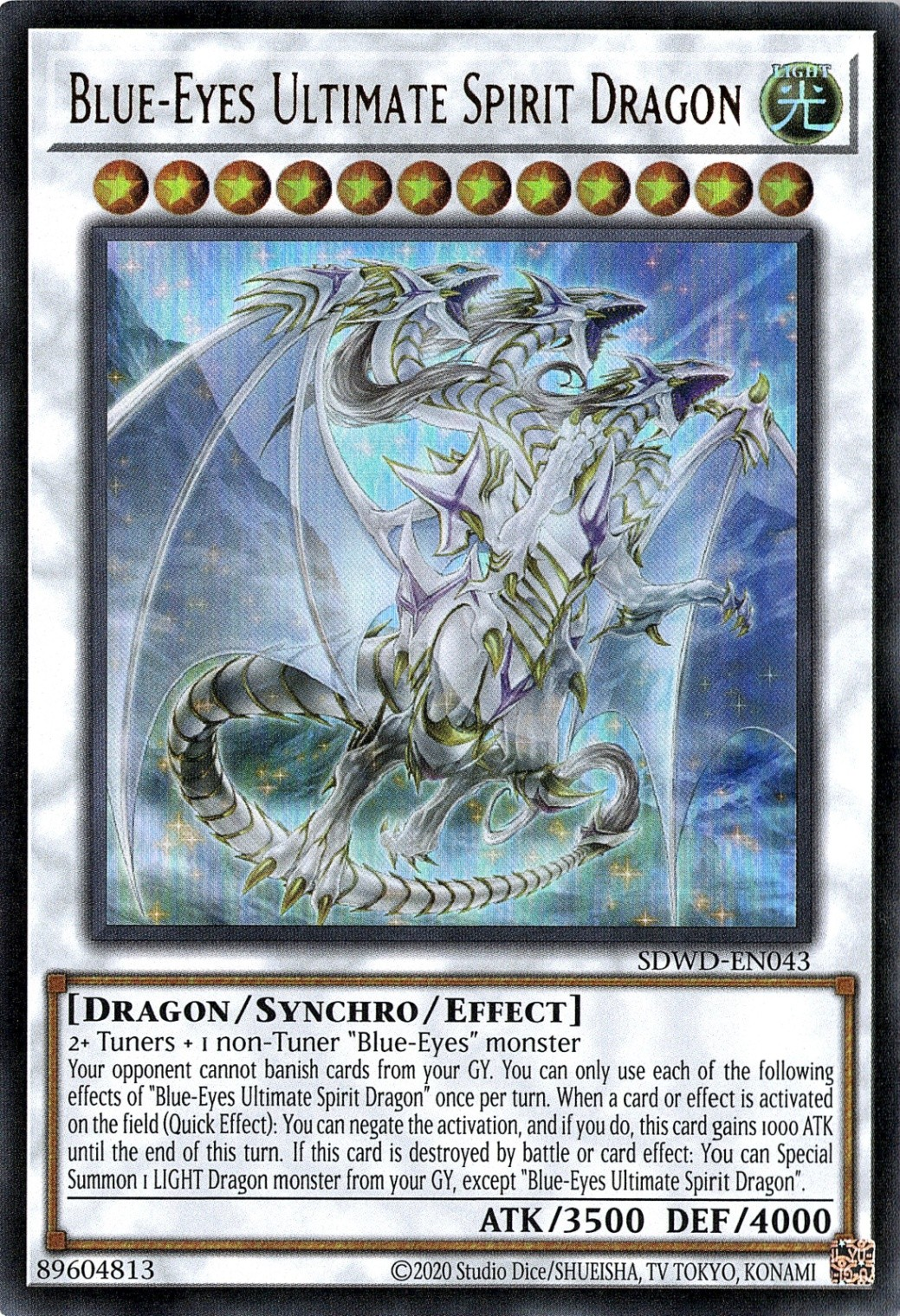 Blue-Eyes Ultimate Spirit Dragon (Unlimited) [SDWD-EN043] Ultra Rare