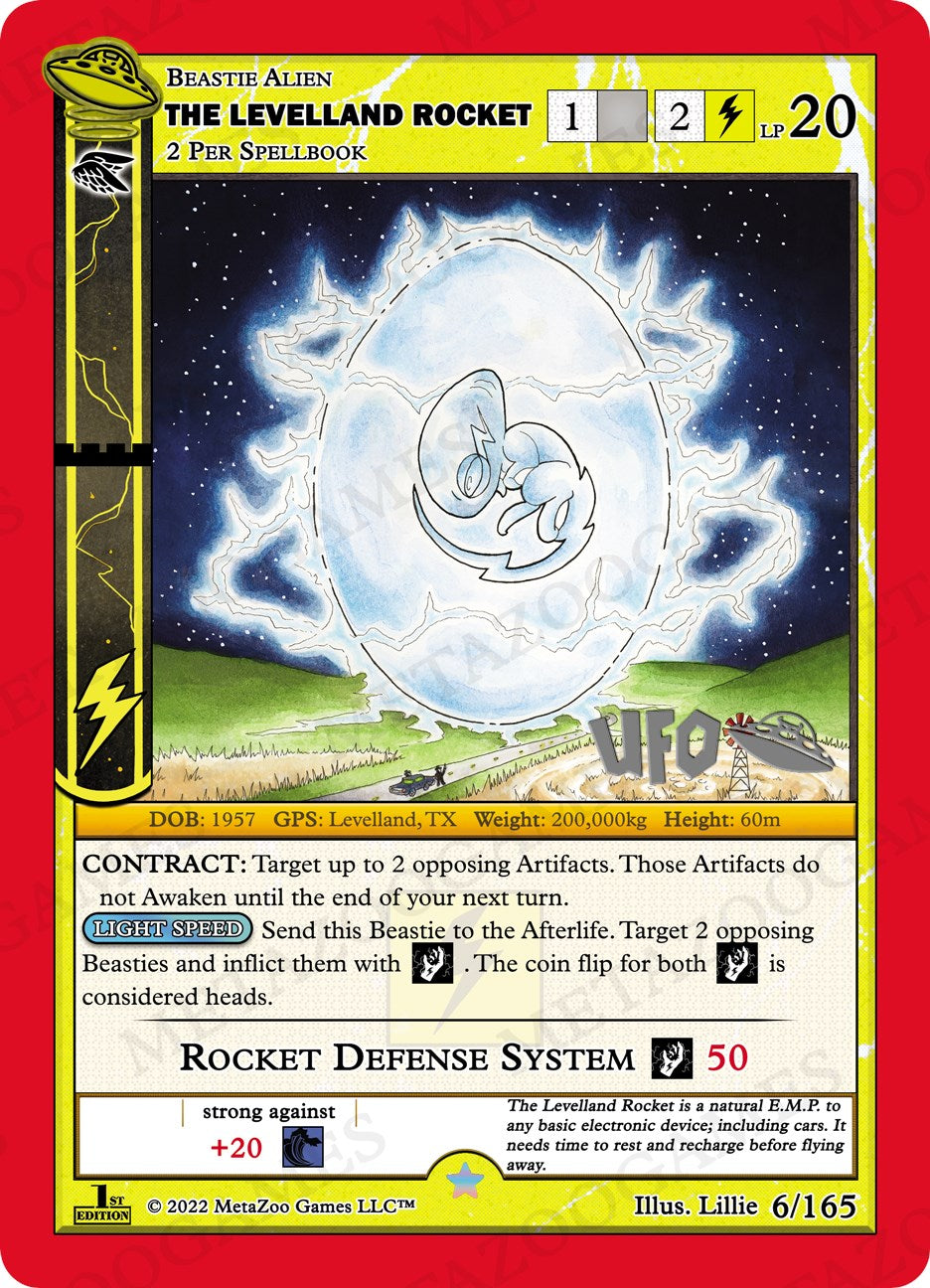 The Levelland Rocket [Cryptid Nation: UFO First Edition Spoiler Pack]