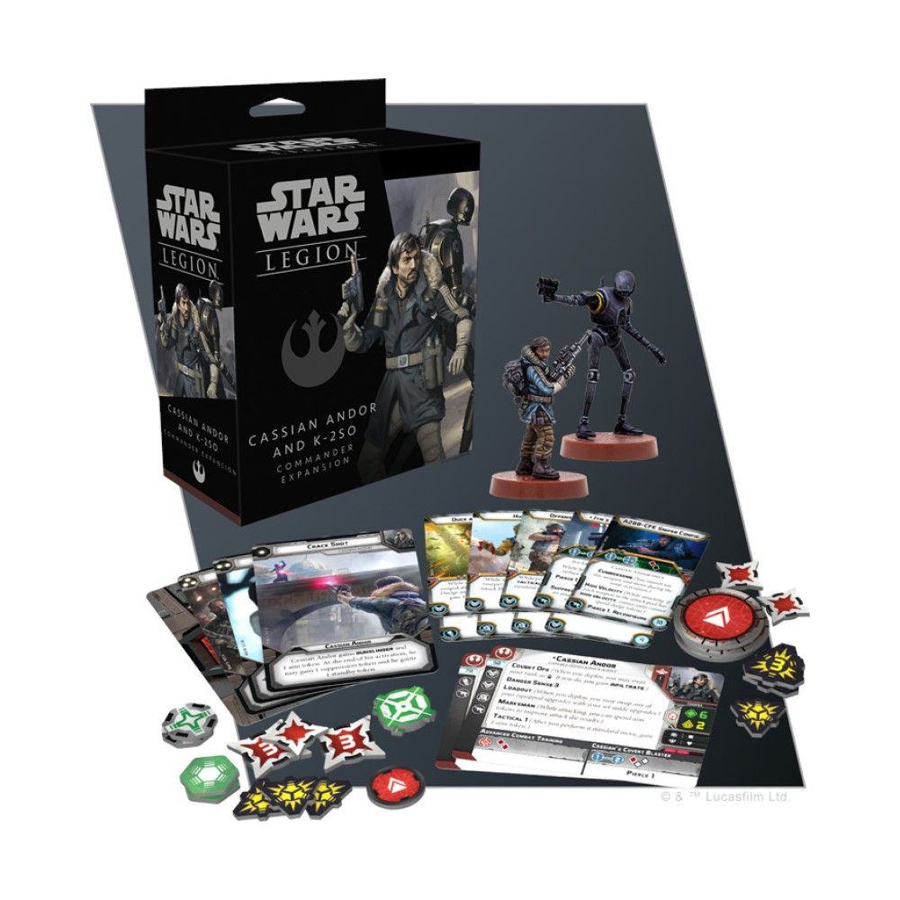Star Wars: Legion Cassian Andor and K-2SO